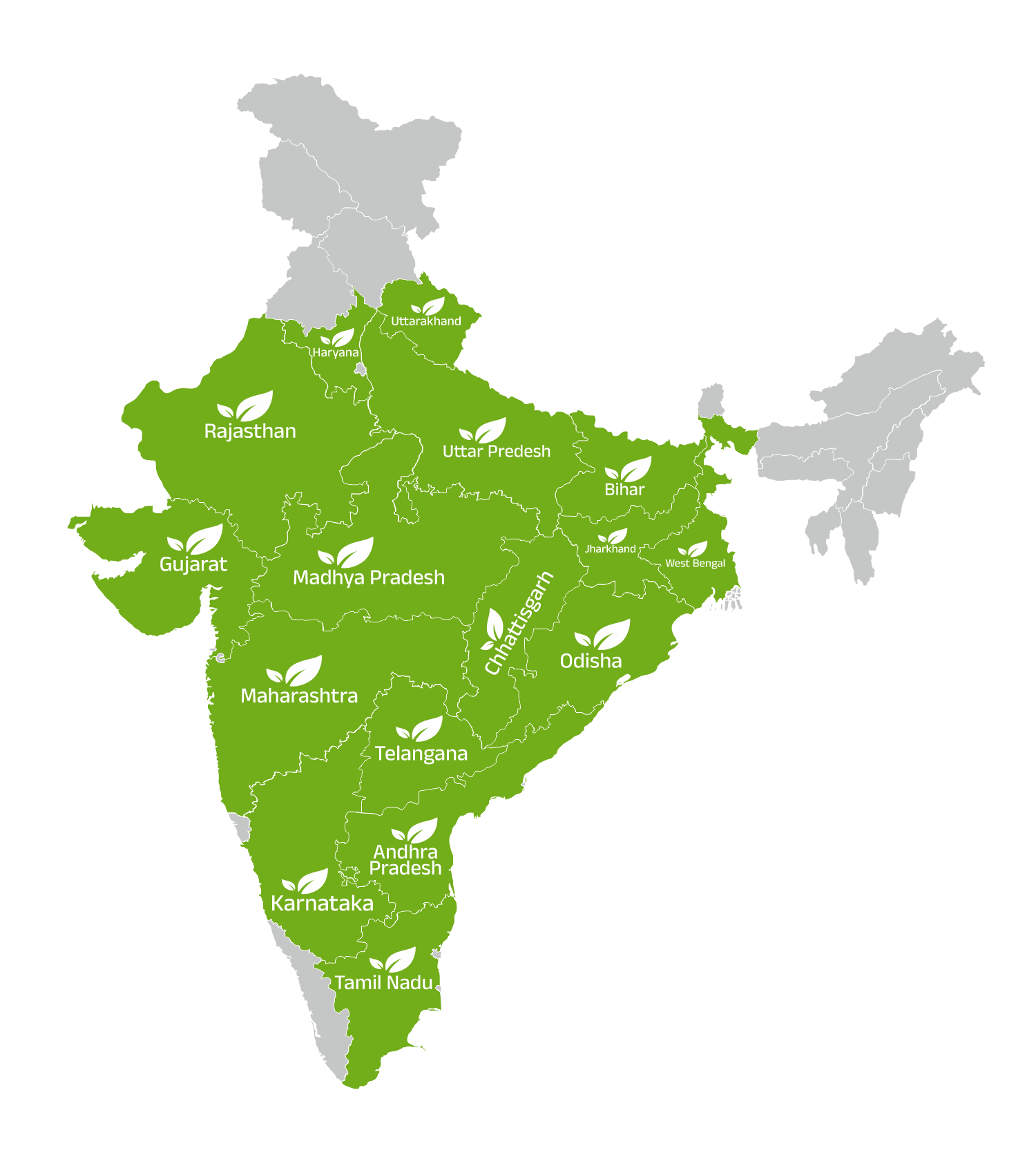 GroKhet India Map
